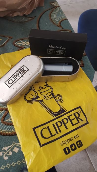 Clipper de coleção de metal com caixa