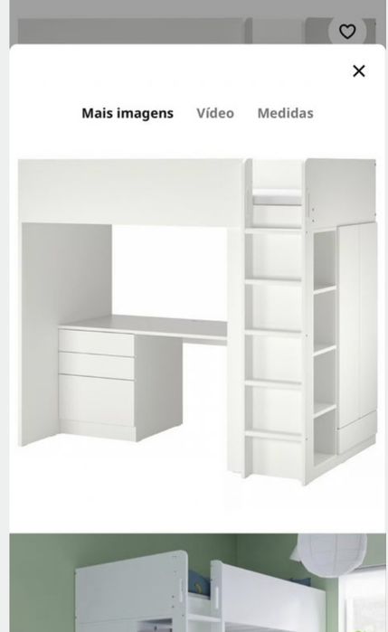 Cama de criança branca