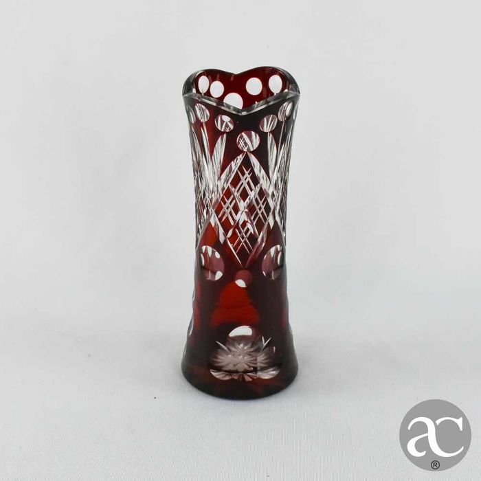 Jarra em cristal colorido Doublé, estilo Val Saint Lambert