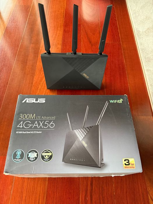 Router ASUS 4G-AX56 – WiFi 6 | 4G LTE – Como Novo