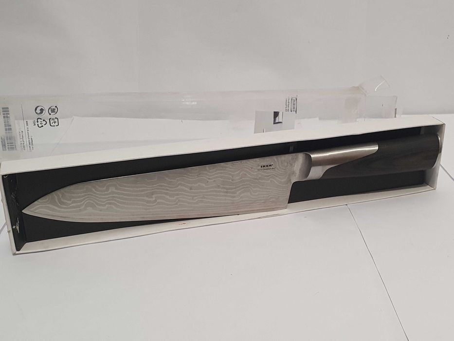 Super noż IKEA SLITBAR stal VG 10 Cro-Mo nowy tasak 21cm ostrze 8''