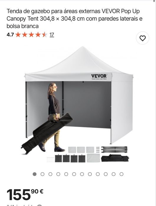Tenda vervor 3mx3m