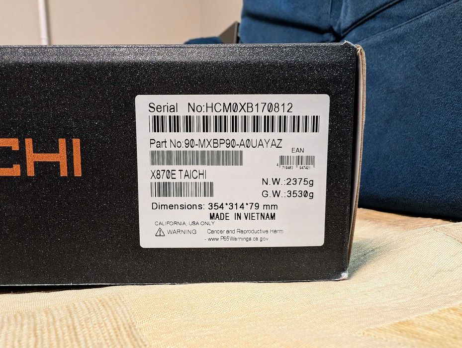 Топ материнська плата ASRock X870E Taichi AM5 amd ryzen Нова