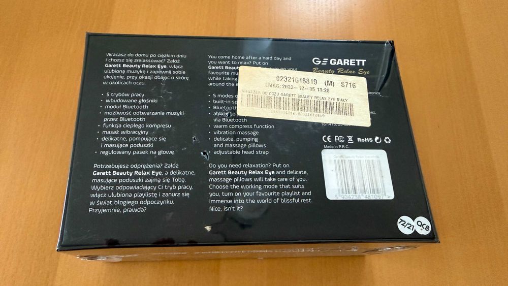 Garett Masażer do oczu Beauty Relax Eye biały