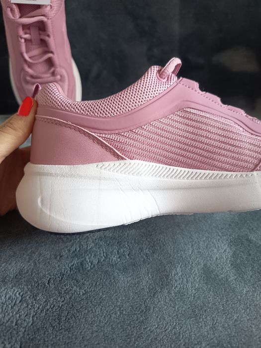 Nowe różowe damskie sneakersy rozm 36 wysoka podeszwa even&odd