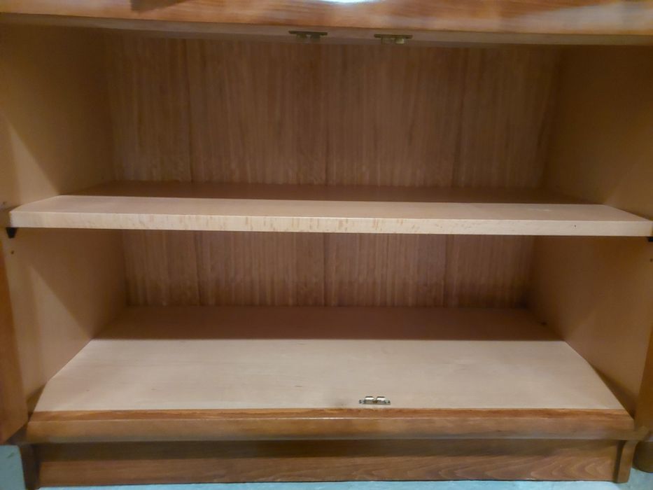 Móvel TV prateleira cerejeira bambu madeira nobre envernizado