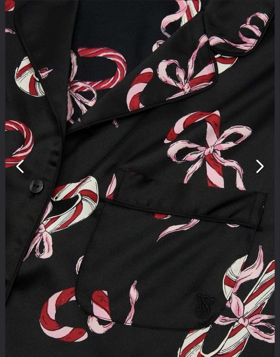 Стильна сатинова чорна піжама оригінал Victorias Secret розм М