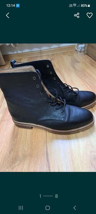Skórzane buty firma Madewell