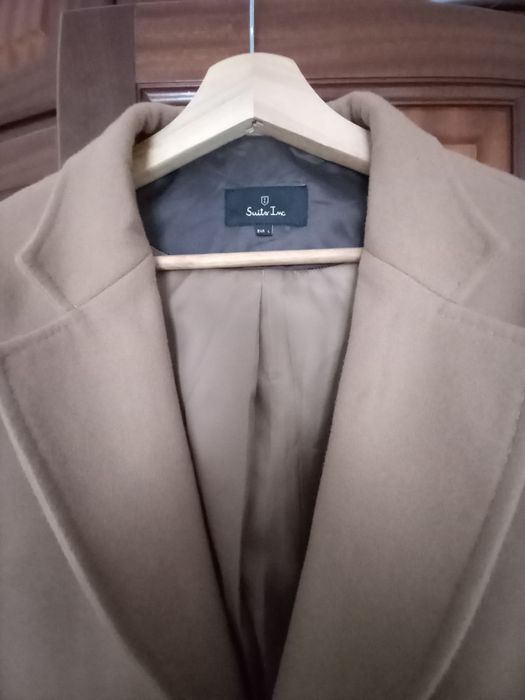 Sobretudo masculino Suits Camel