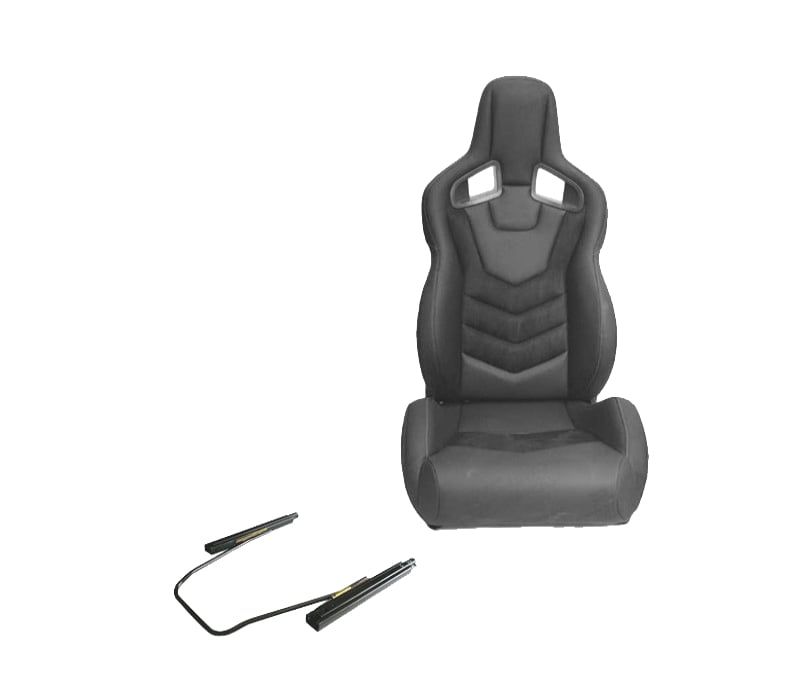KIT BAQUET BACKET DESPORTIVA COURO PRETA ESTILO SPORTSTER COURO