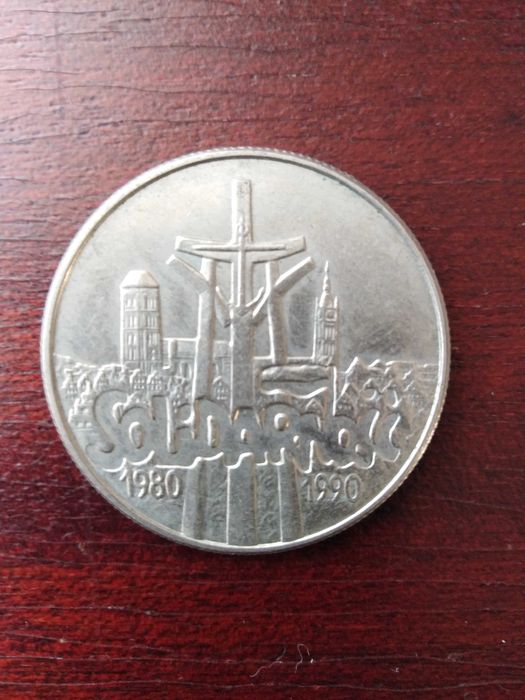 Moneta monety 10000 zł Solidarność 1980 - 1990