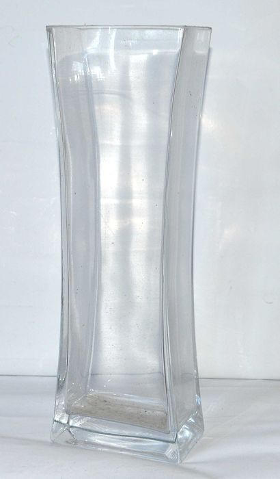 Duży Szklany Wazon Nowoczesny Design 45 cm