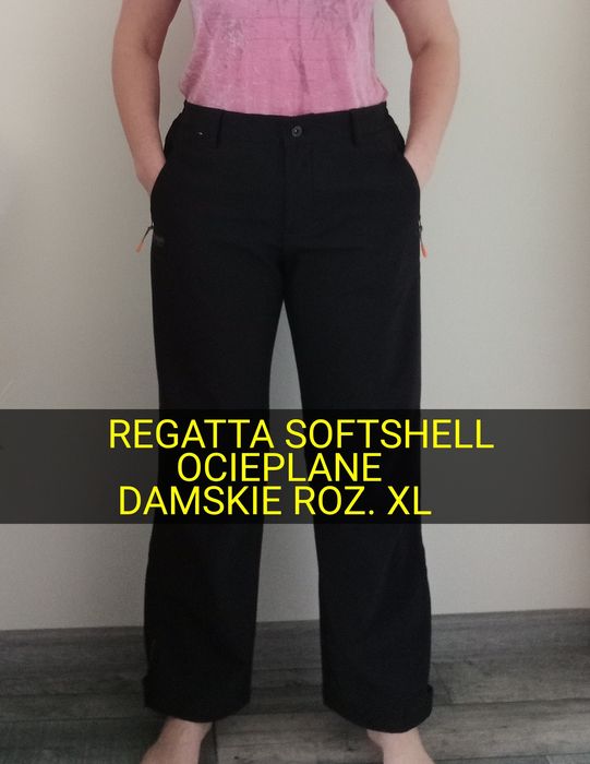 Spodnie turystyczne Softshell ocieplane Regatta damskie roz. XL