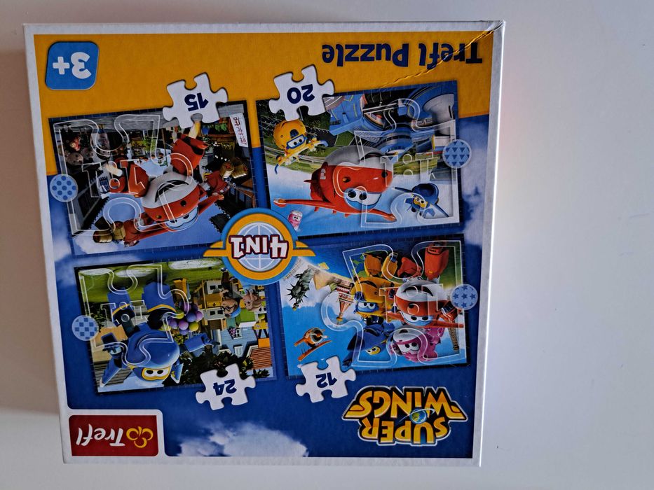 3+, 4+ Puzzle Super Wings, Bob Budowniczy, Cars