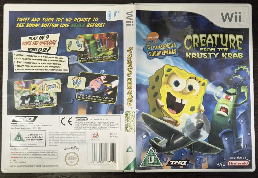 SpongeBob: Creature from the Krusty Krab (Wii) – Komplet | PAL