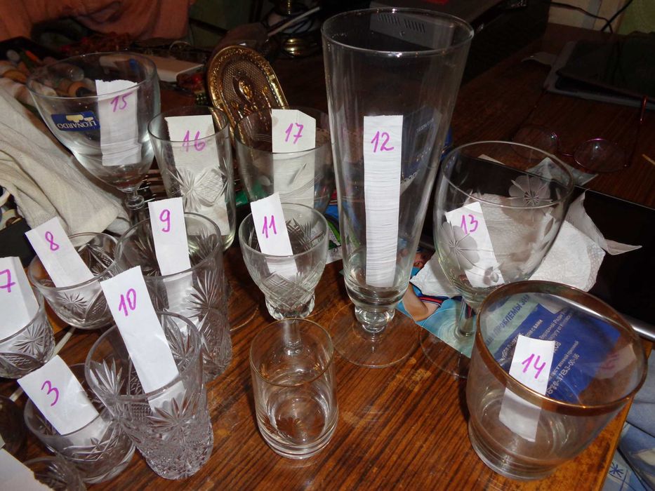 Бокалы продам,стекло,хрусталь