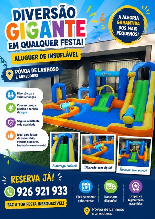 Aluguer de insufláveis aquático