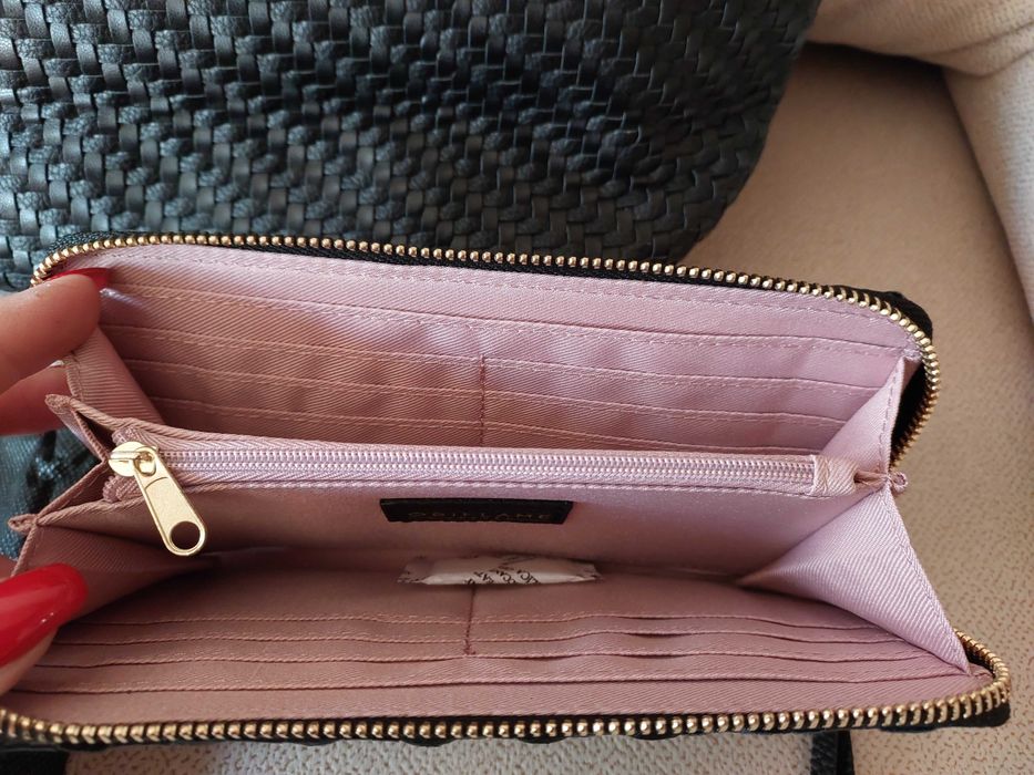 Torebka czarna + portfel - nowy komplet Oriflame.