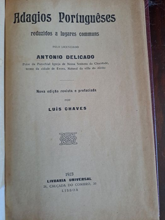 Adágios Portugueses 1923