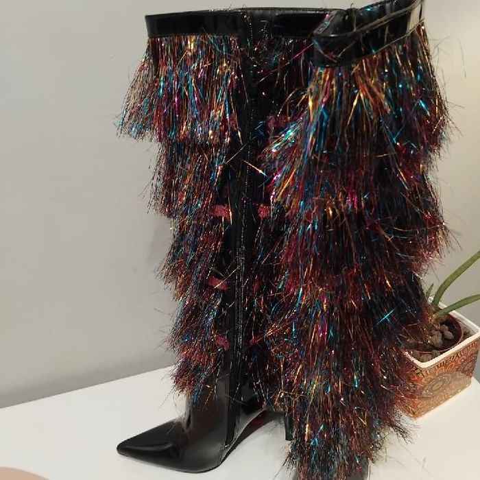 Kozaki Nasty Gal frędzle 36 23cm