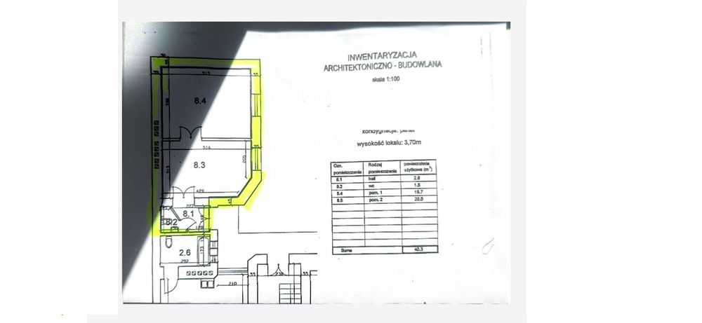 Lokal usługowy/ biurowy 40,3m2 *Starowiślna* oficyna