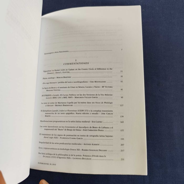 EUPHROSYNE - Revista de Filologia Clássica (volume XXXVIII)