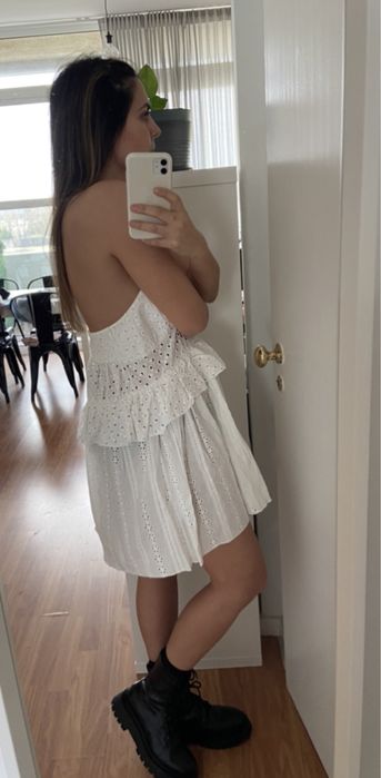 Vestido zara folho