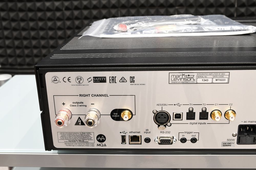 wzmacniacz stereo Mark Levinson No 5802 zestaw w świetnym stanie!