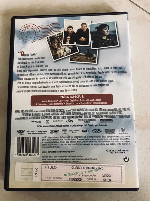 Filme DVD - Querido Frankie