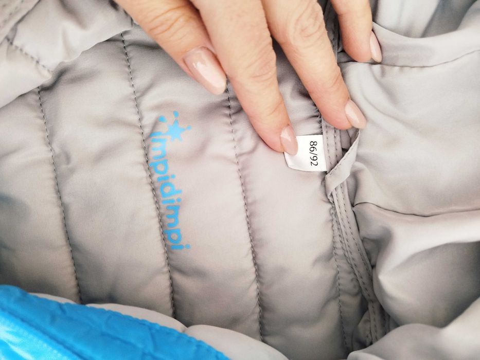 Kurtka wiosenna dziecięca chłopięca 86/92 niebieska