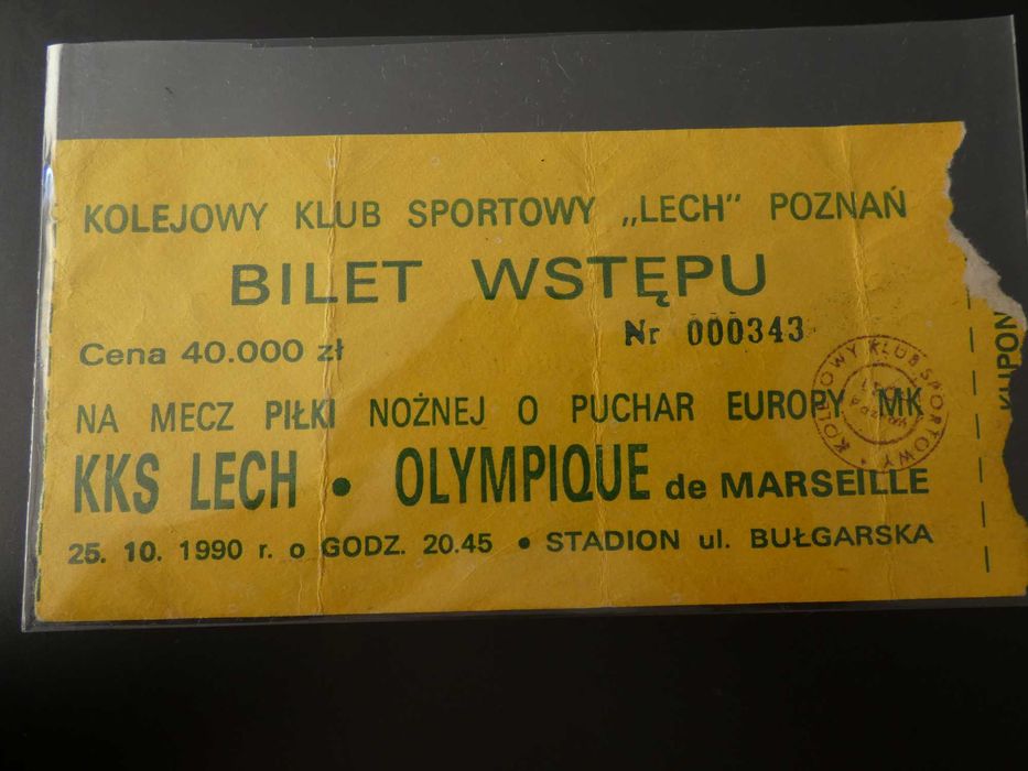 Bilet Lech Poznań - Olympique Marseille