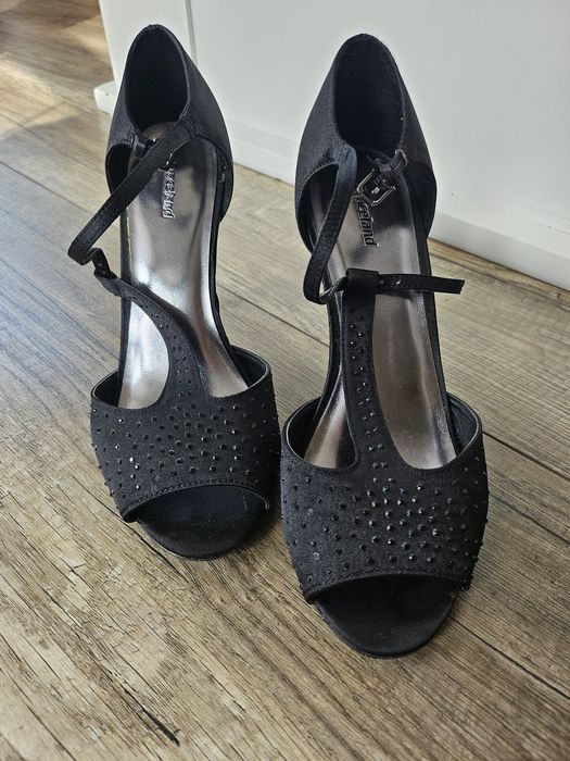 Szpilki z cekinami 38 damskie buty na obcasie szpileczki kobiece