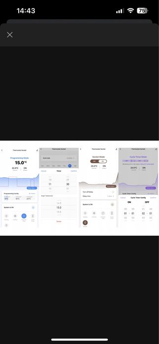 Gniazdka Inteligentne WIFI termostat - NOWE 5szt