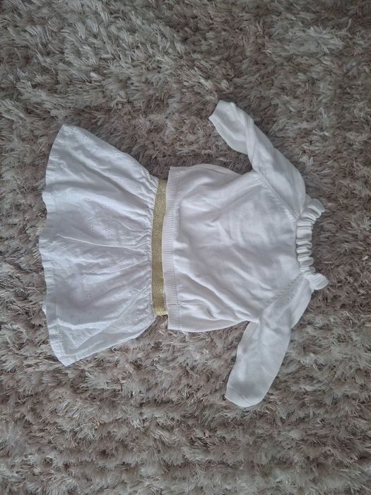 Sukienka sweterek chrzest okoliczmość 68