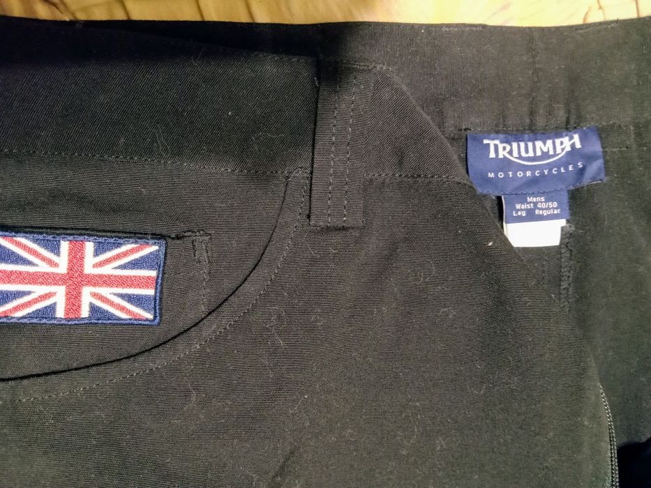 Triumph Motorcycles черные мотоциклетные брюки мужские без защиты