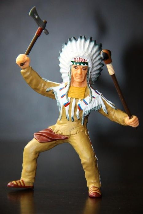 индейцы ковбои SCHLEICH, PAPO, BULLYLAND 90-100мм