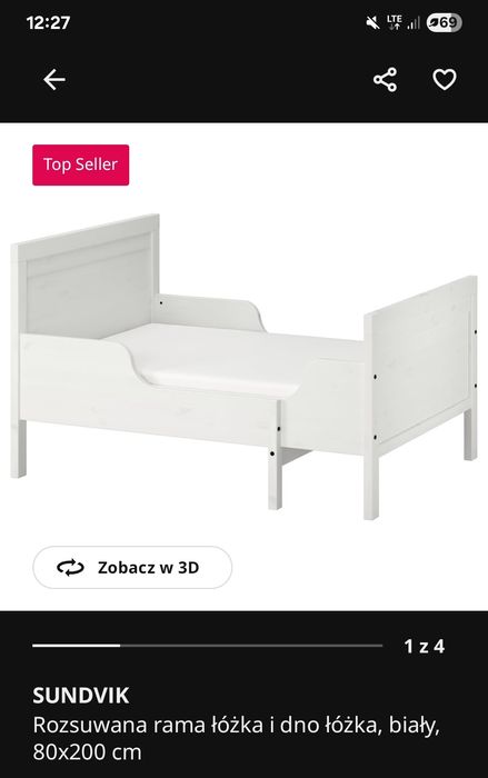 Meble dziecięce IKEA łóżko komoda szafa