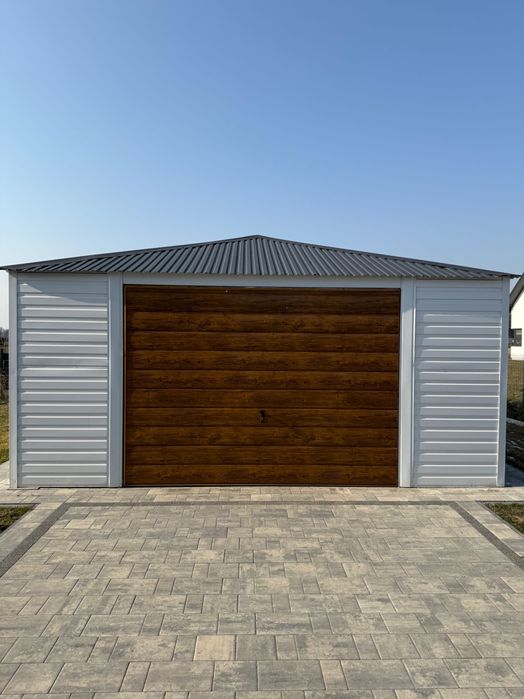 Garaż blaszany 5x5 m solidna konstrukcja