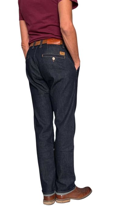 джинси-брюки Montana Chino Regular Fit, Rinse,  темно-синій, 32-40/34