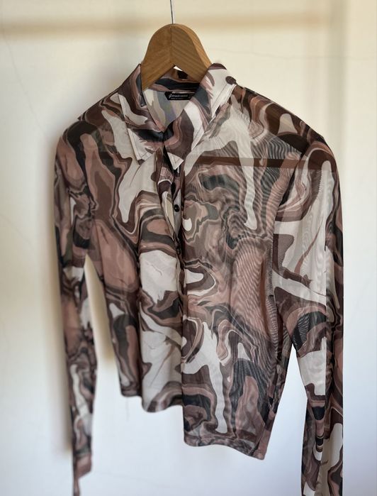 Camisa semi transparente