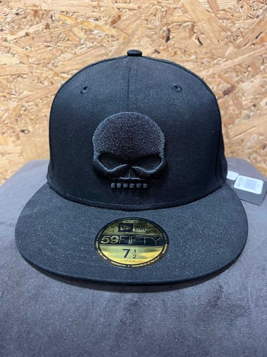 Czapka z daszkiem HARLEY DAVIDSON Tonal Skull Black