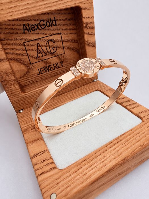 Золотой браслет cartier 585