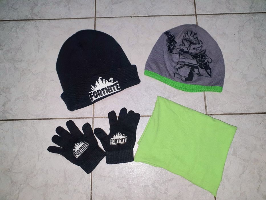 Czapka 2szt komin rękawiczki lego star wars fortnite 4-7lat 104-122