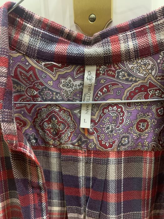 Camisa túnica Throttleman tamanho L bordeaux/vermelho