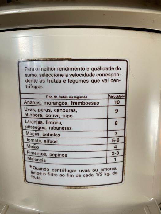 Maquina de fazer sumos naturais