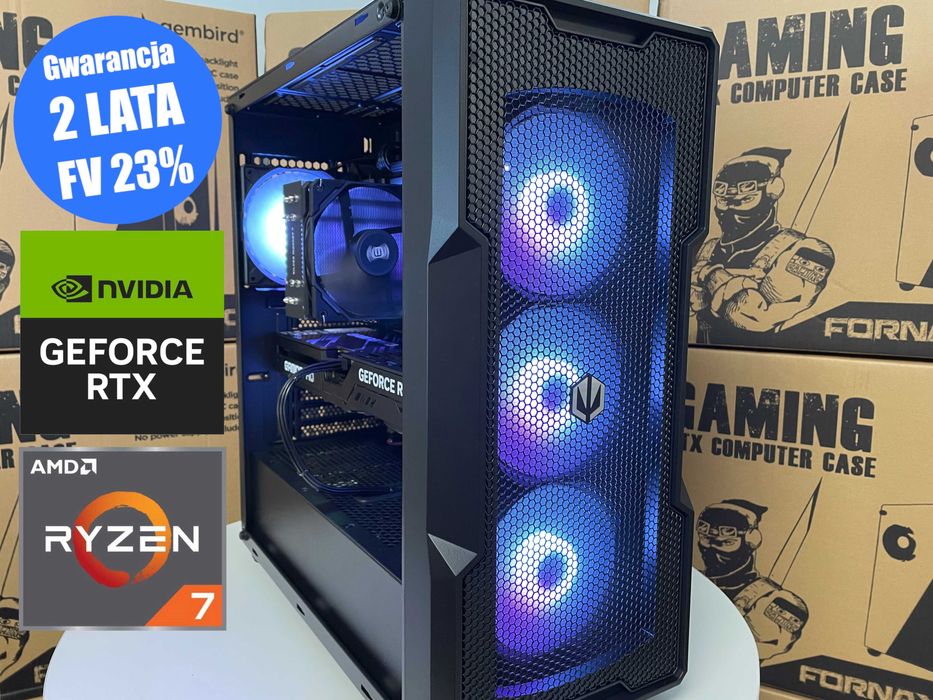 Komputer Gamingowy Ryzen 7 7800X3D 32GB DDR5 1TB SSD RTX 5070 12GB W11