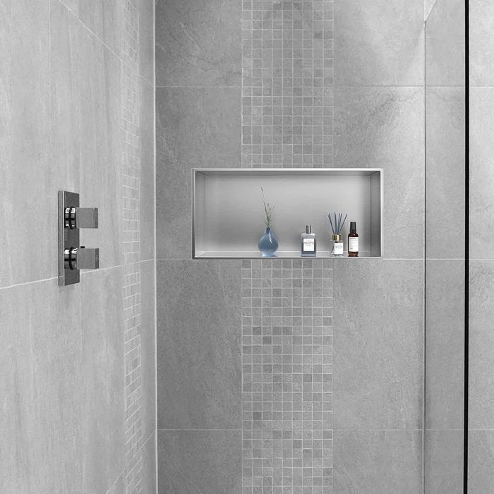 Nicho de Armazenamento embutido 30x30x10/30x60x10 Aço Inox Escovado