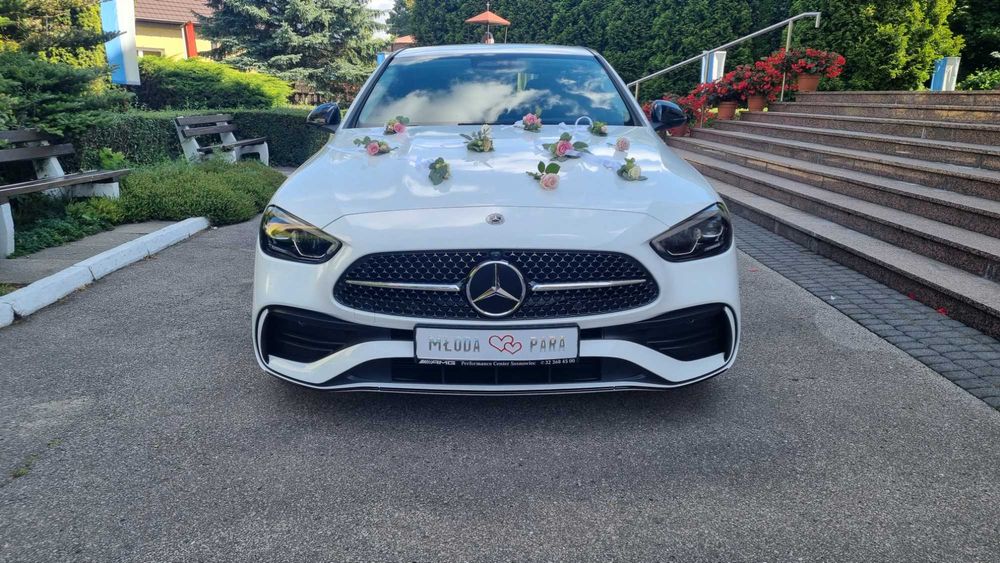 Samochód auto do ślubu Mercedes klasa S czarny klasa C biały transport