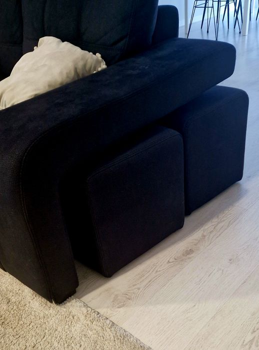 Sofa preto 3,5lugares