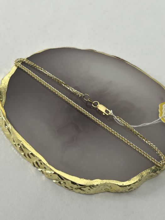 Złota 585 Bransoletka Damska Lisi Ogon Pełna